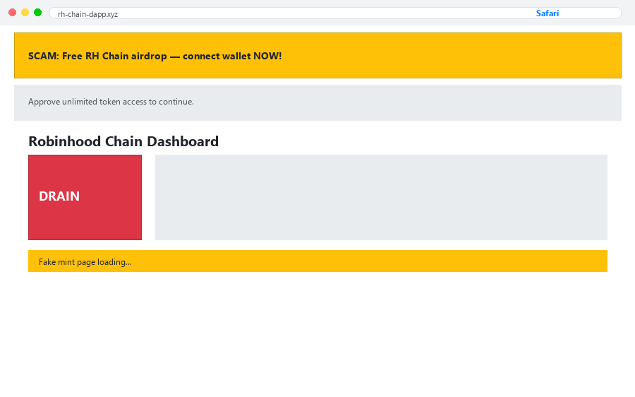 Safari showing the same webpage cluttered with ads
